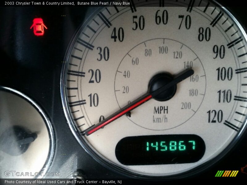 Butane Blue Pearl / Navy Blue 2003 Chrysler Town & Country Limited