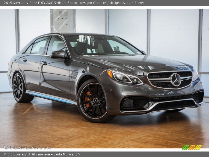 Front 3/4 View of 2015 E 63 AMG S 4Matic Sedan
