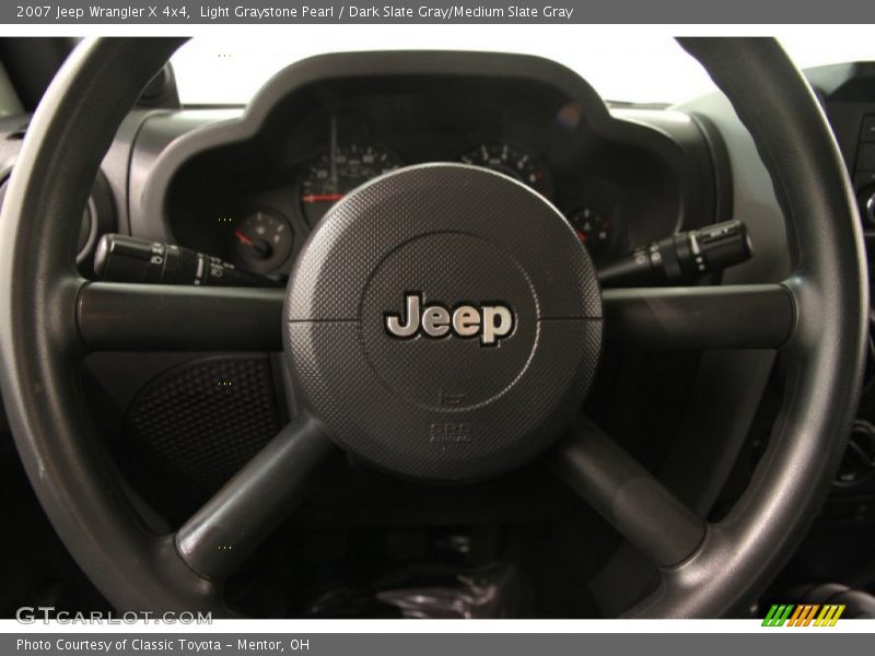 Light Graystone Pearl / Dark Slate Gray/Medium Slate Gray 2007 Jeep Wrangler X 4x4