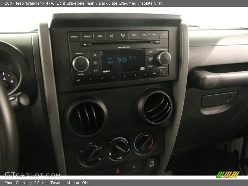 Light Graystone Pearl / Dark Slate Gray/Medium Slate Gray 2007 Jeep Wrangler X 4x4
