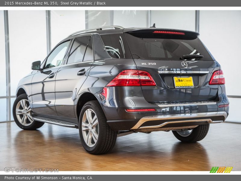 Steel Grey Metallic / Black 2015 Mercedes-Benz ML 350