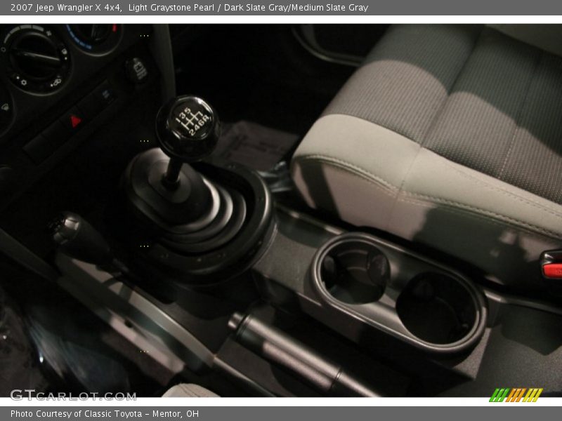 Light Graystone Pearl / Dark Slate Gray/Medium Slate Gray 2007 Jeep Wrangler X 4x4
