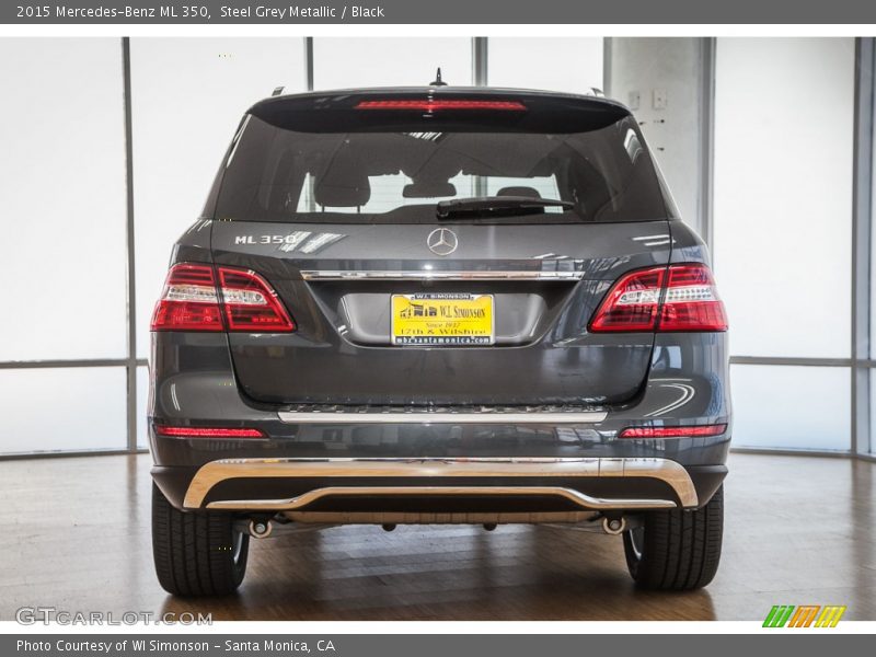Steel Grey Metallic / Black 2015 Mercedes-Benz ML 350