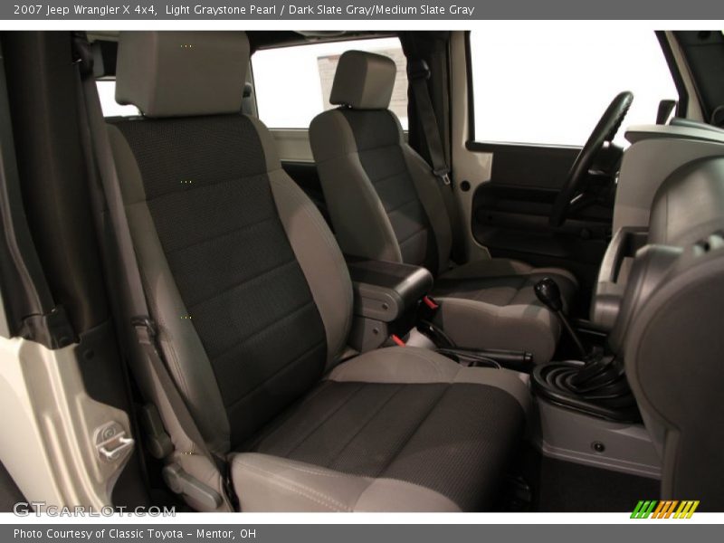 Light Graystone Pearl / Dark Slate Gray/Medium Slate Gray 2007 Jeep Wrangler X 4x4
