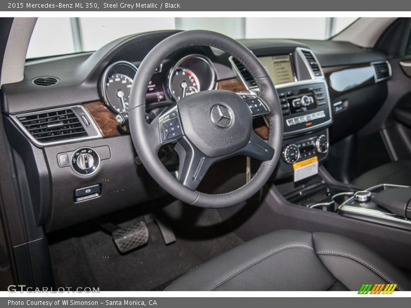 Steel Grey Metallic / Black 2015 Mercedes-Benz ML 350