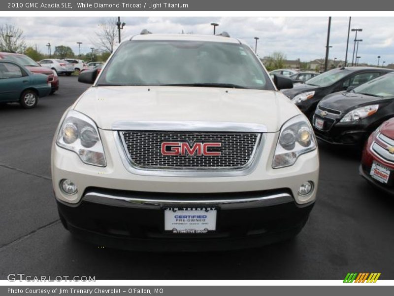 White Diamond Tricoat / Light Titanium 2010 GMC Acadia SLE