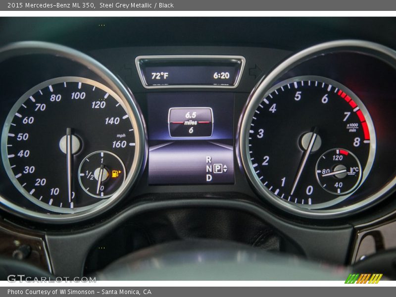 Steel Grey Metallic / Black 2015 Mercedes-Benz ML 350