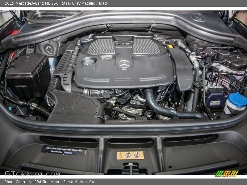 Steel Grey Metallic / Black 2015 Mercedes-Benz ML 350