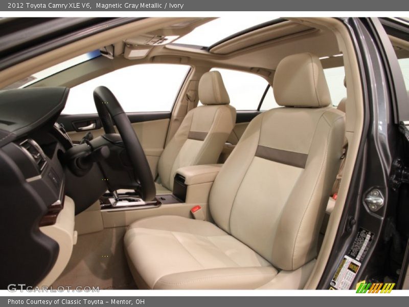 Magnetic Gray Metallic / Ivory 2012 Toyota Camry XLE V6