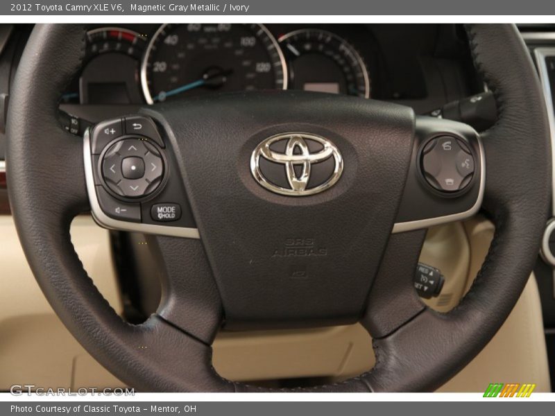 Magnetic Gray Metallic / Ivory 2012 Toyota Camry XLE V6