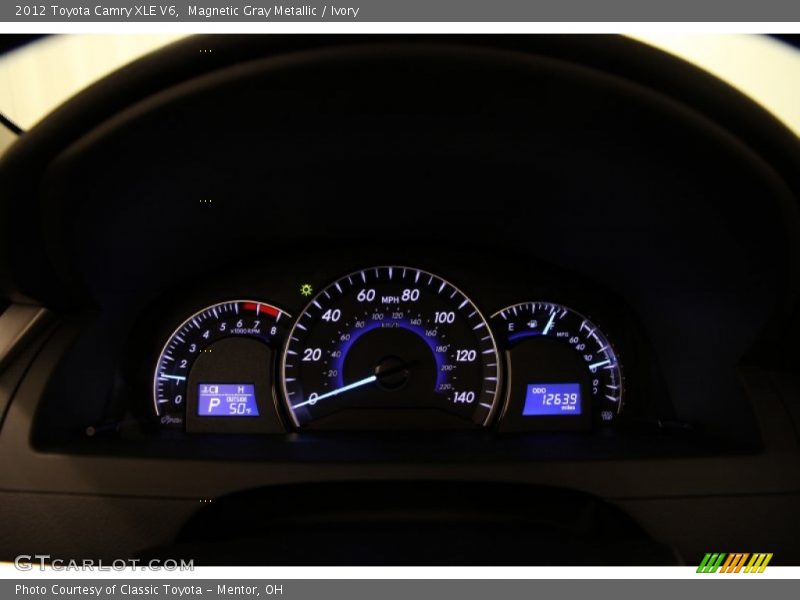 Magnetic Gray Metallic / Ivory 2012 Toyota Camry XLE V6