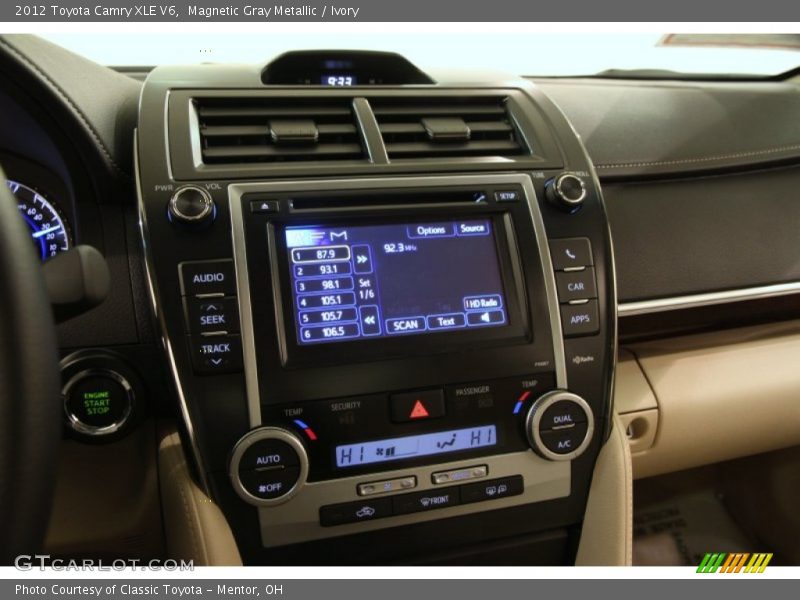 Magnetic Gray Metallic / Ivory 2012 Toyota Camry XLE V6