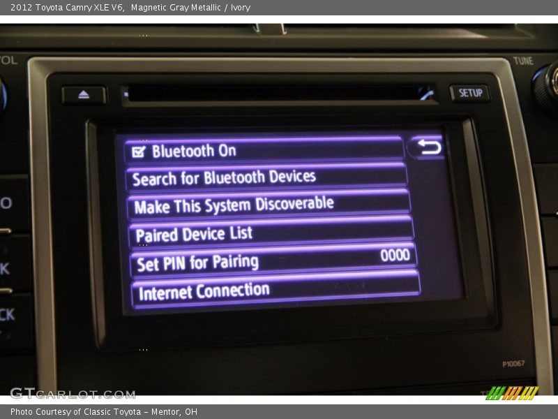 Magnetic Gray Metallic / Ivory 2012 Toyota Camry XLE V6