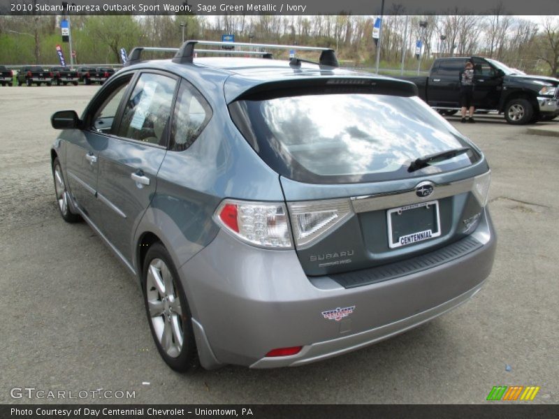 Sage Green Metallic / Ivory 2010 Subaru Impreza Outback Sport Wagon