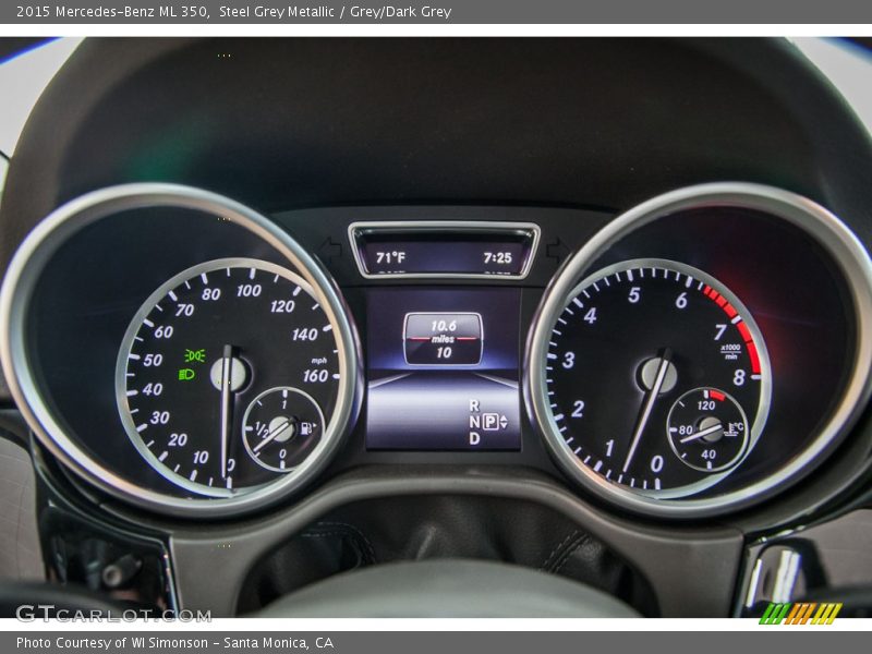 Steel Grey Metallic / Grey/Dark Grey 2015 Mercedes-Benz ML 350