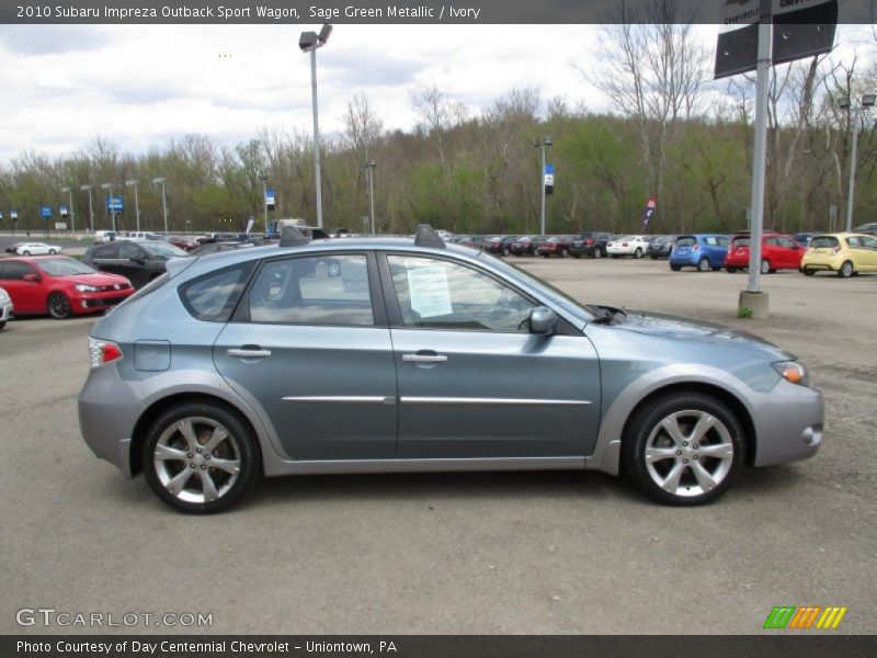 Sage Green Metallic / Ivory 2010 Subaru Impreza Outback Sport Wagon