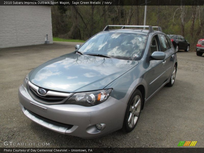 Sage Green Metallic / Ivory 2010 Subaru Impreza Outback Sport Wagon