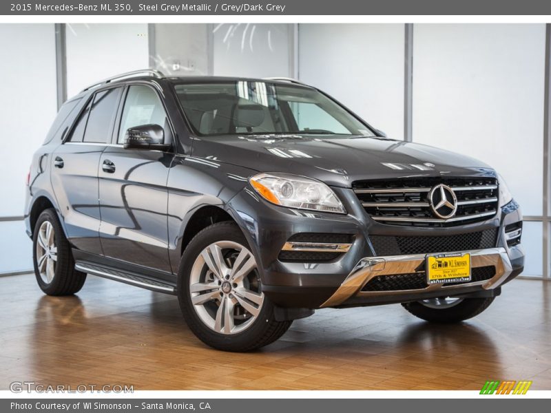 Steel Grey Metallic / Grey/Dark Grey 2015 Mercedes-Benz ML 350