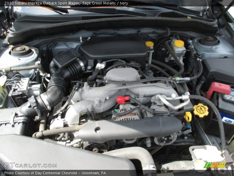 Sage Green Metallic / Ivory 2010 Subaru Impreza Outback Sport Wagon