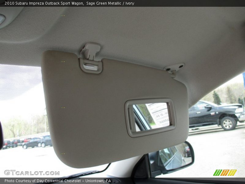 Sage Green Metallic / Ivory 2010 Subaru Impreza Outback Sport Wagon