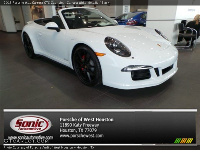 Carrara White Metallic / Black 2015 Porsche 911 Carrera GTS Cabriolet