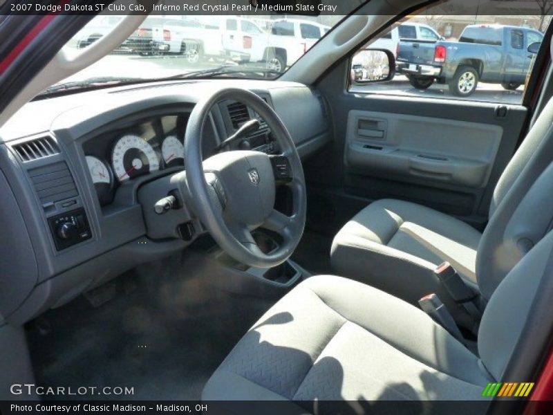 Inferno Red Crystal Pearl / Medium Slate Gray 2007 Dodge Dakota ST Club Cab