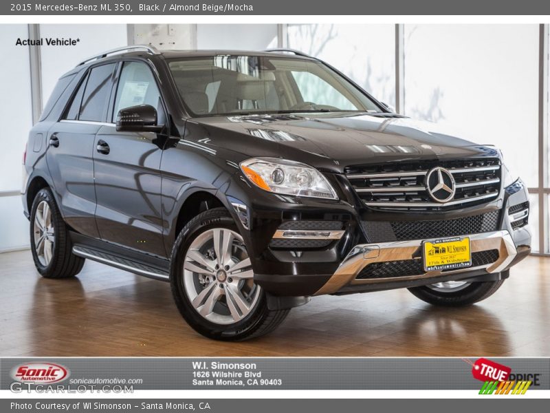 Black / Almond Beige/Mocha 2015 Mercedes-Benz ML 350