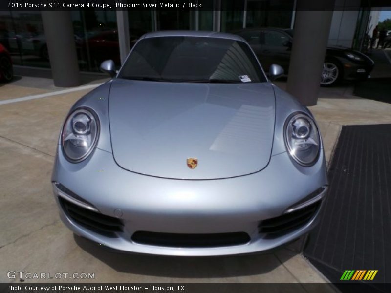 Rhodium Silver Metallic / Black 2015 Porsche 911 Carrera 4 Coupe