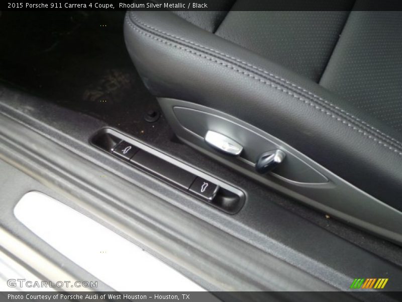 Rhodium Silver Metallic / Black 2015 Porsche 911 Carrera 4 Coupe
