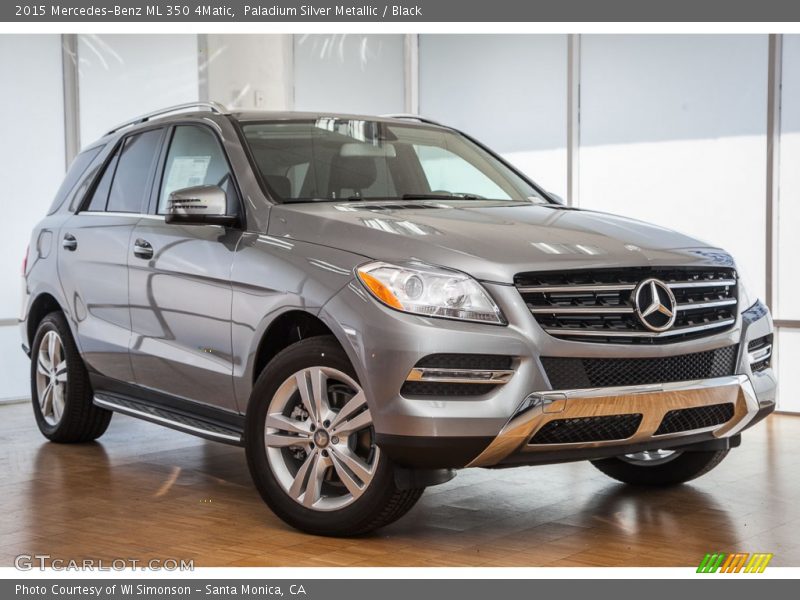 Paladium Silver Metallic / Black 2015 Mercedes-Benz ML 350 4Matic