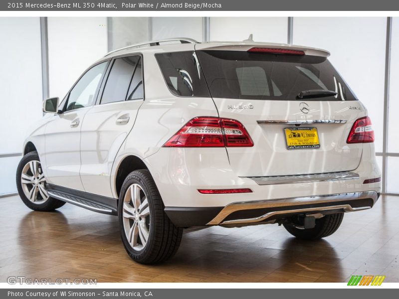 Polar White / Almond Beige/Mocha 2015 Mercedes-Benz ML 350 4Matic