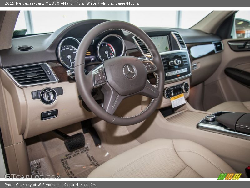 Polar White / Almond Beige/Mocha 2015 Mercedes-Benz ML 350 4Matic
