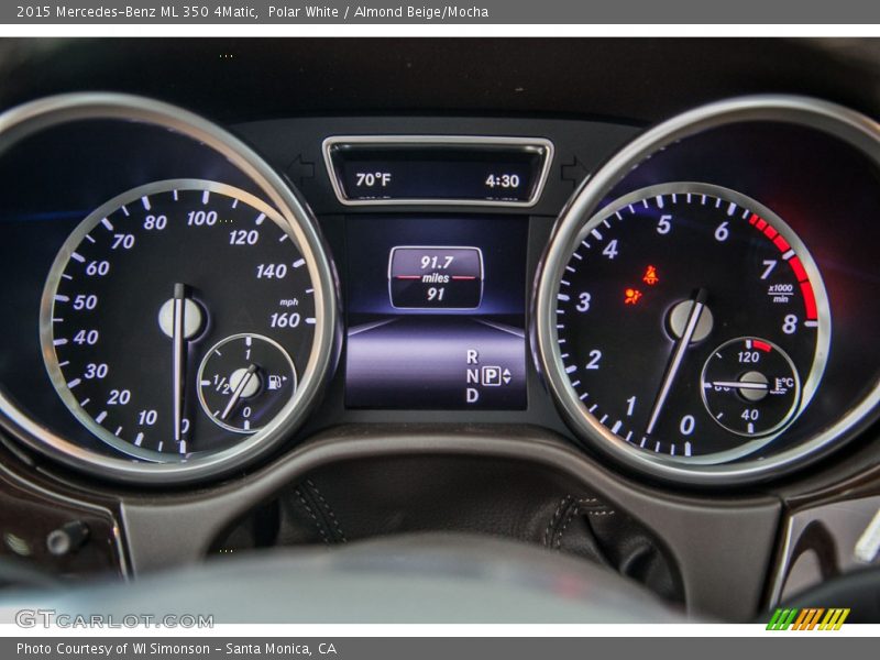 Polar White / Almond Beige/Mocha 2015 Mercedes-Benz ML 350 4Matic