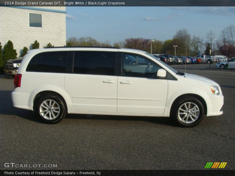 Bright White / Black/Light Graystone 2014 Dodge Grand Caravan SXT