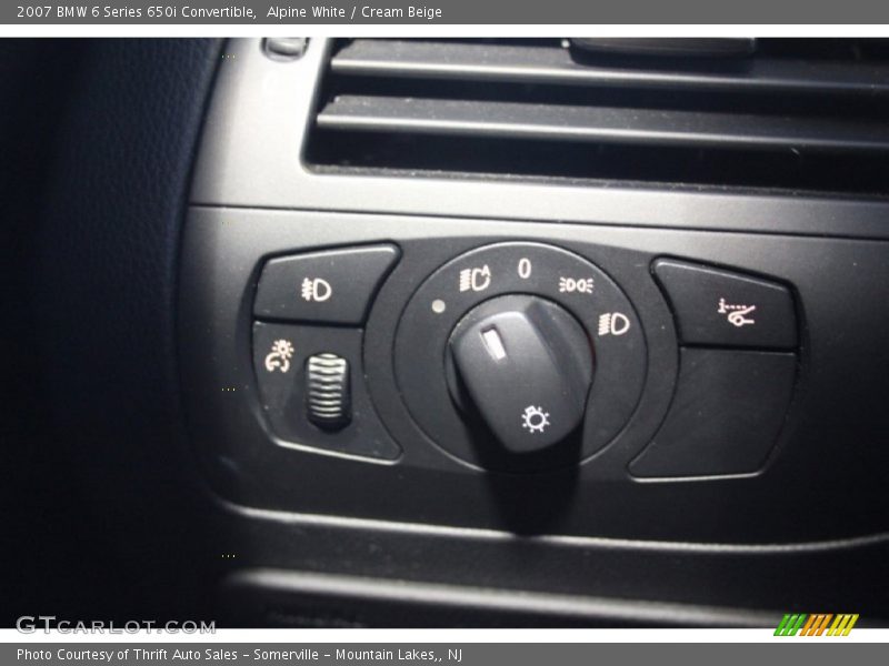 Alpine White / Cream Beige 2007 BMW 6 Series 650i Convertible