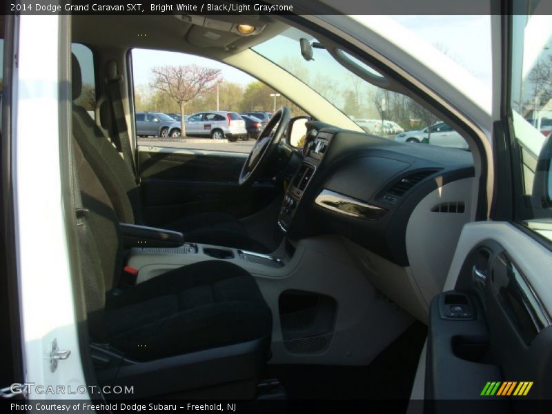 Bright White / Black/Light Graystone 2014 Dodge Grand Caravan SXT