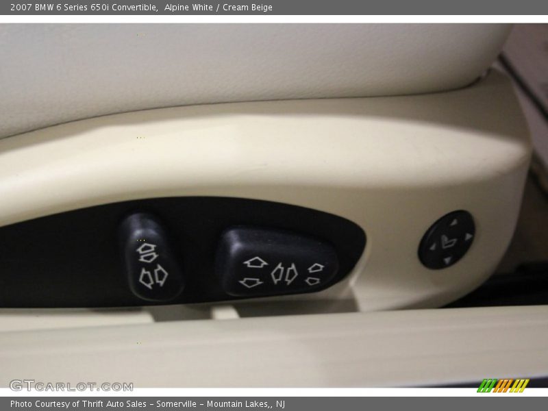 Alpine White / Cream Beige 2007 BMW 6 Series 650i Convertible