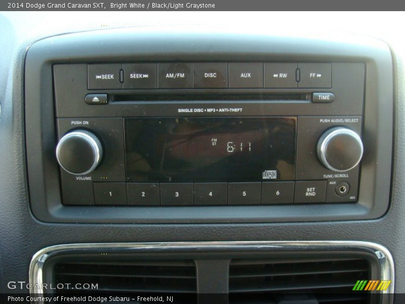 Bright White / Black/Light Graystone 2014 Dodge Grand Caravan SXT