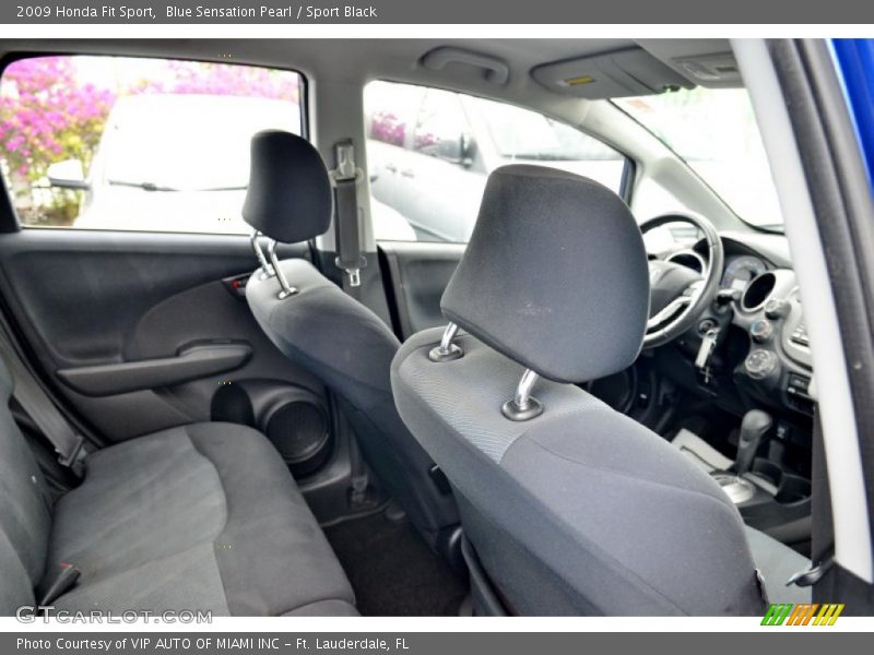 Blue Sensation Pearl / Sport Black 2009 Honda Fit Sport