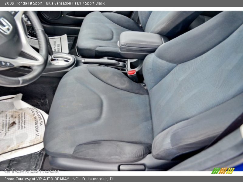 Blue Sensation Pearl / Sport Black 2009 Honda Fit Sport