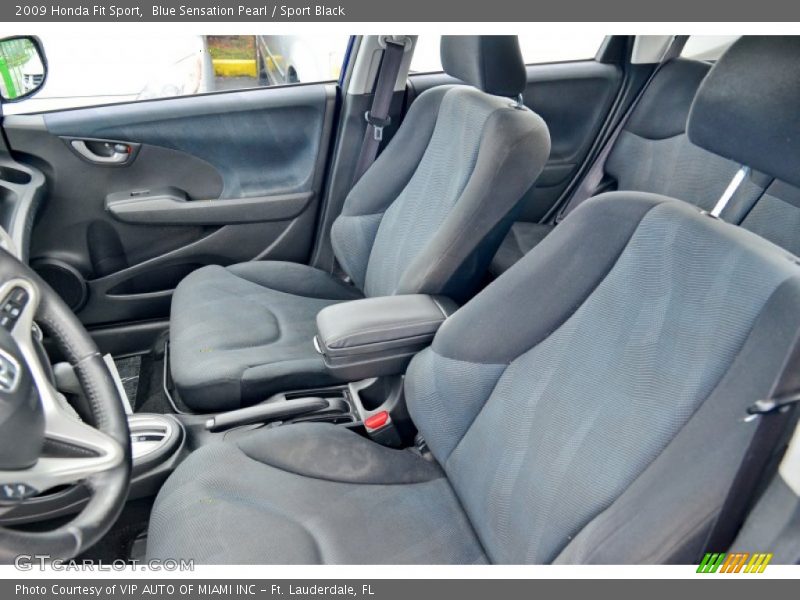 Blue Sensation Pearl / Sport Black 2009 Honda Fit Sport