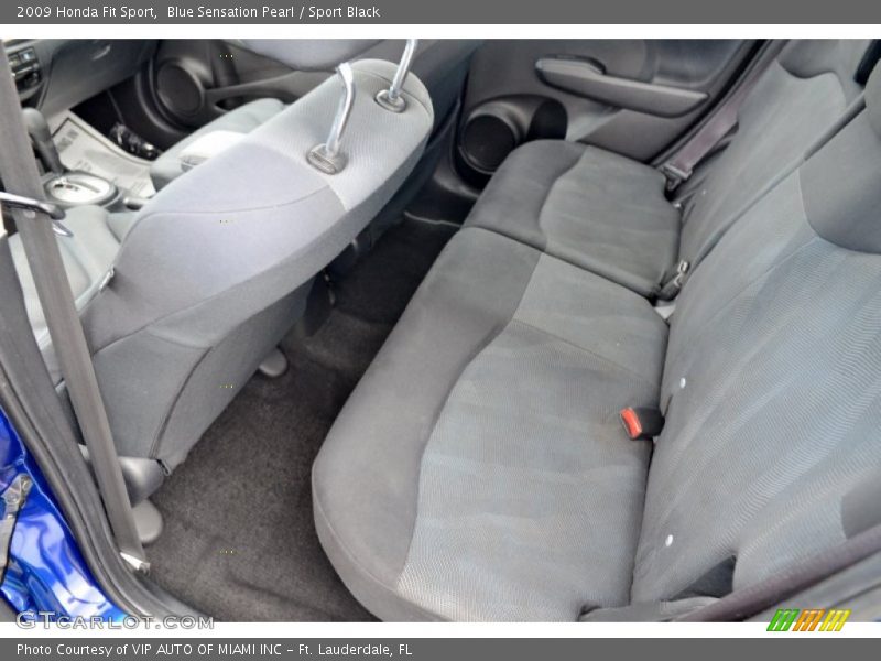Blue Sensation Pearl / Sport Black 2009 Honda Fit Sport