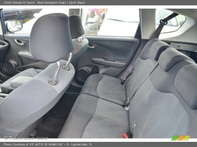 Blue Sensation Pearl / Sport Black 2009 Honda Fit Sport
