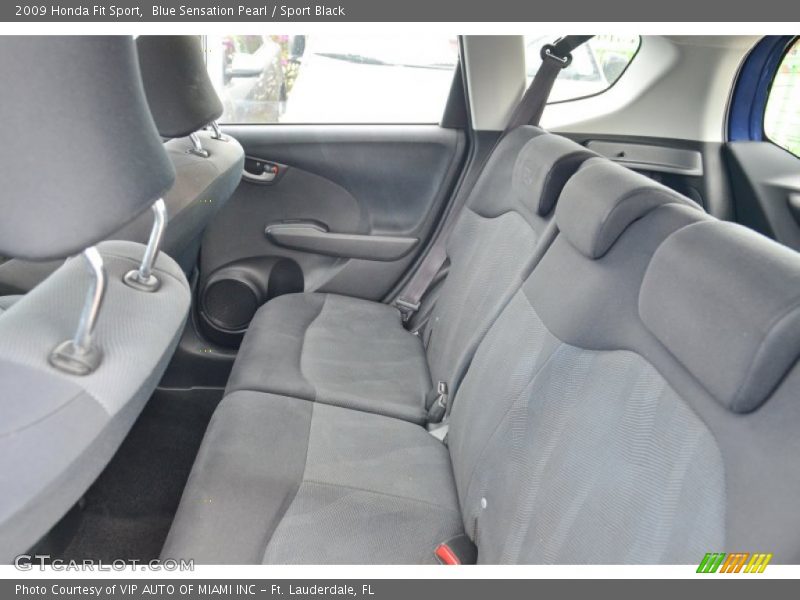 Blue Sensation Pearl / Sport Black 2009 Honda Fit Sport