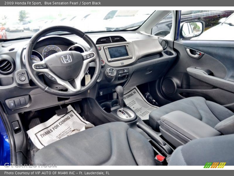 2009 Fit Sport Sport Black Interior