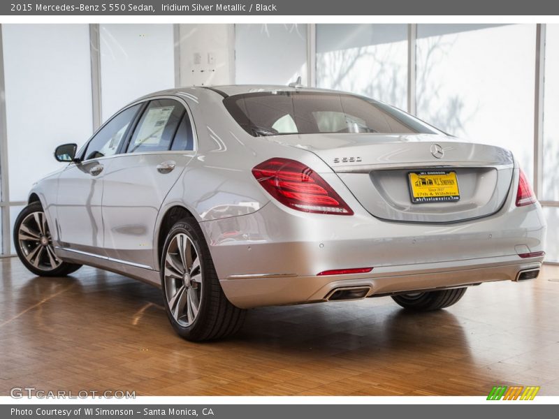 Iridium Silver Metallic / Black 2015 Mercedes-Benz S 550 Sedan