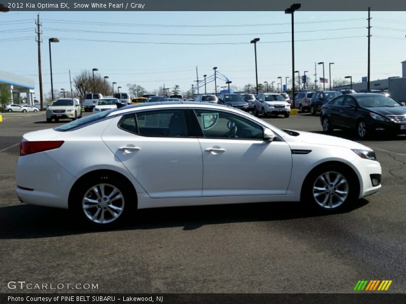 Snow White Pearl / Gray 2012 Kia Optima EX