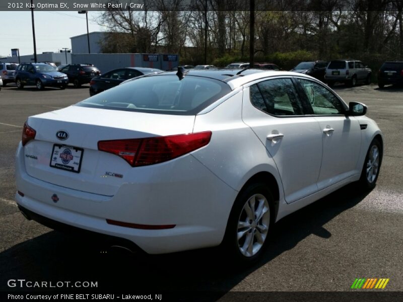Snow White Pearl / Gray 2012 Kia Optima EX
