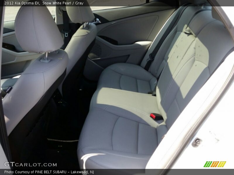 Snow White Pearl / Gray 2012 Kia Optima EX