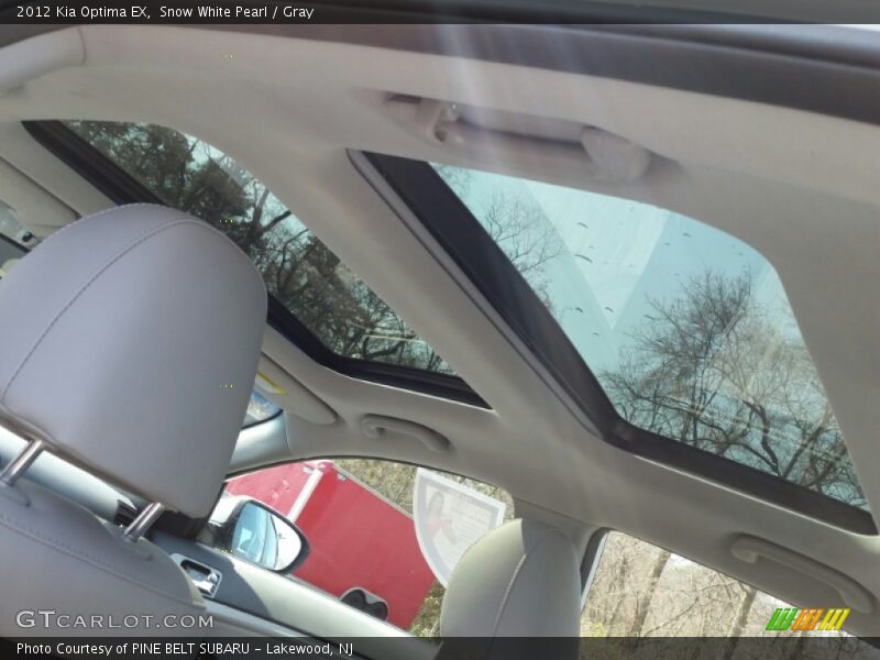 Snow White Pearl / Gray 2012 Kia Optima EX